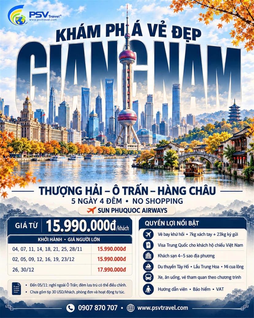 3. Chạm vào trái tim Giang Nam với Tour No-Shopping của PSV Travel