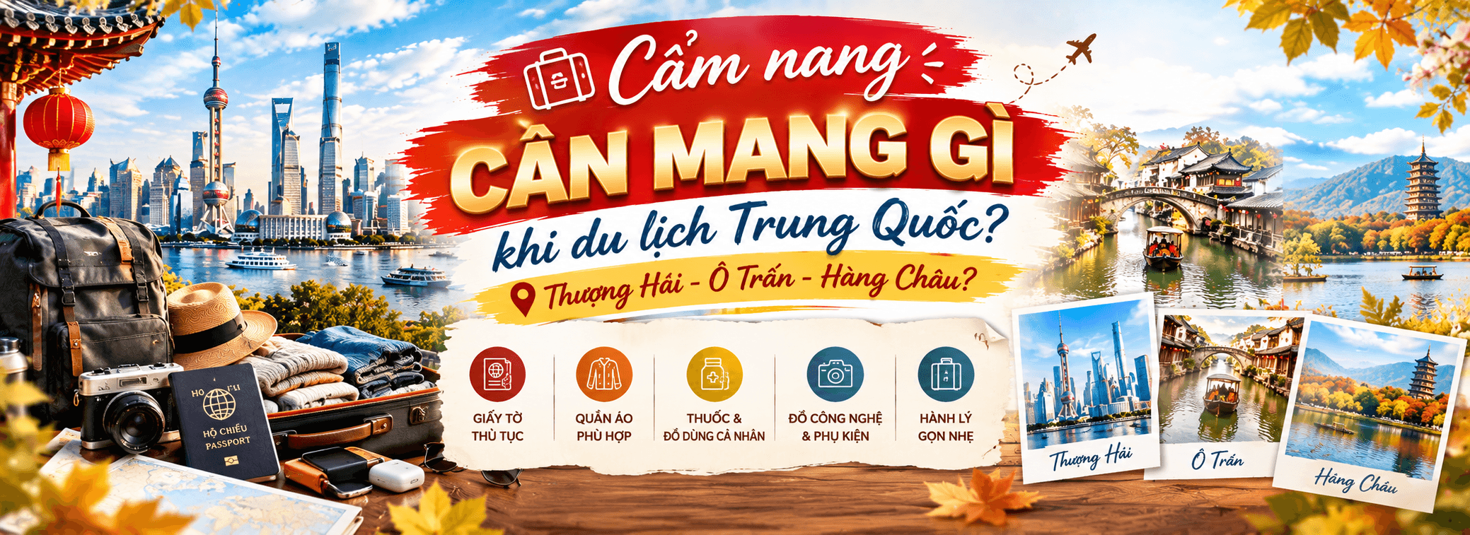 Cần chuẩn bị gì khi du lịch Thượng Hải - Giang Nam