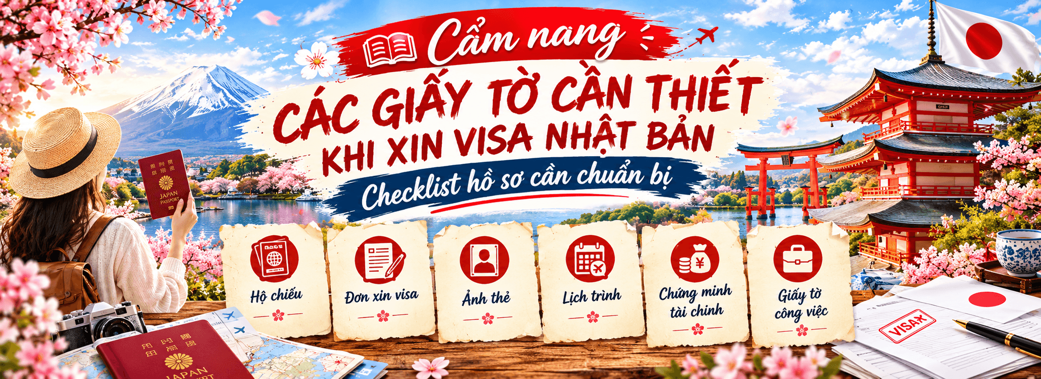 Các giấy tờ cần có khi xin Visa Nhật Bản